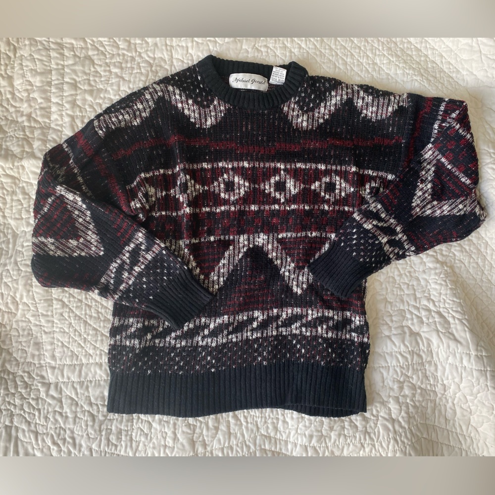 Patterned Acrylic Sweater